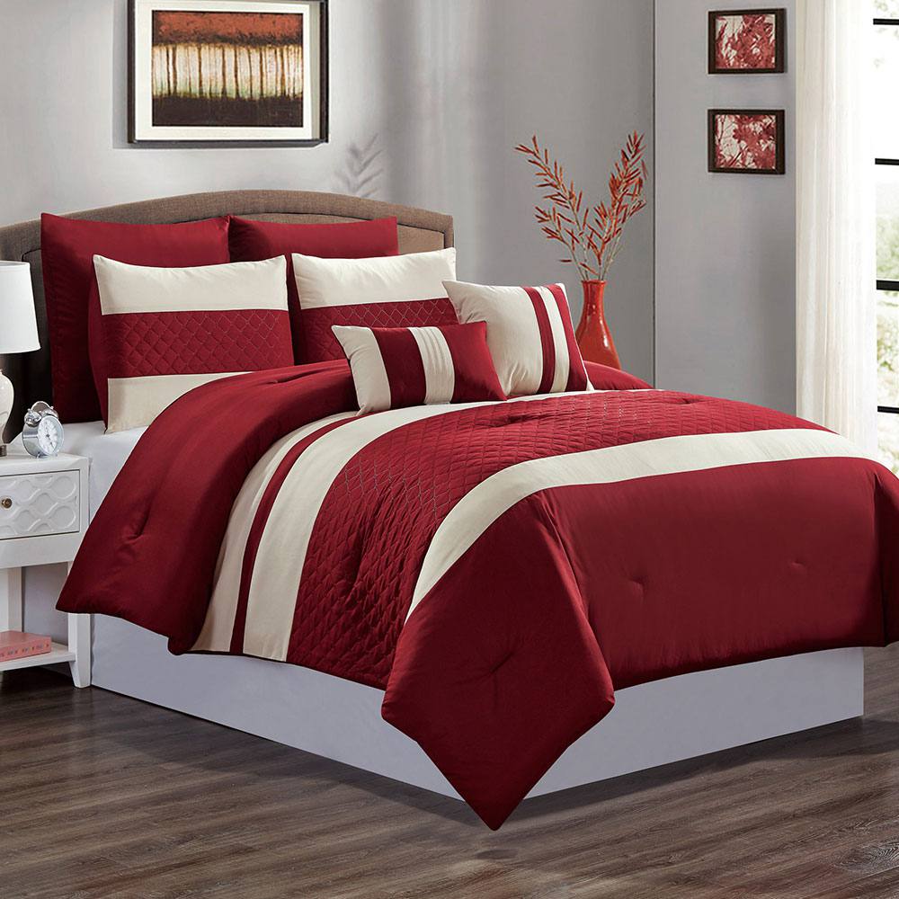 Prestige 7 Piece Comforter Set - Queen – Khemlani Mart