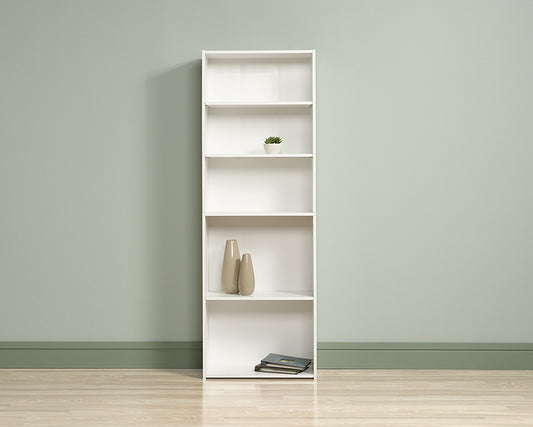 Beginnings 5-Shelf Bookcase - Soft White Finish