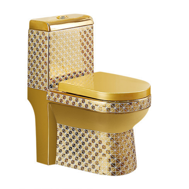 M-8012G One Piece Toilet - Gold