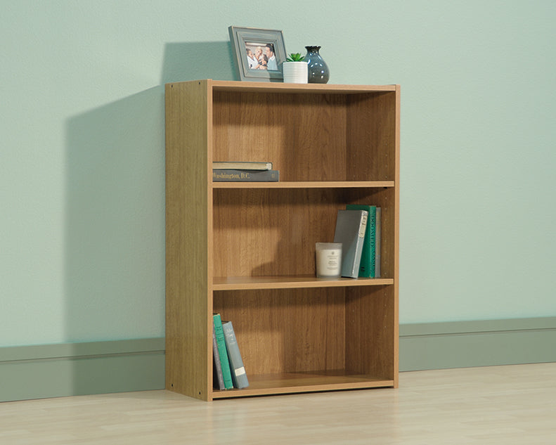 Beginnings 3-Shelf Bookcase - Highland Oak Finish