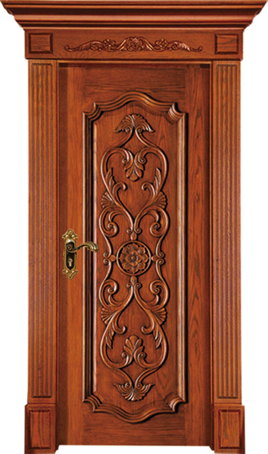 KS-678 With One Side Upper Head- Solid Core Door-Black Walnut