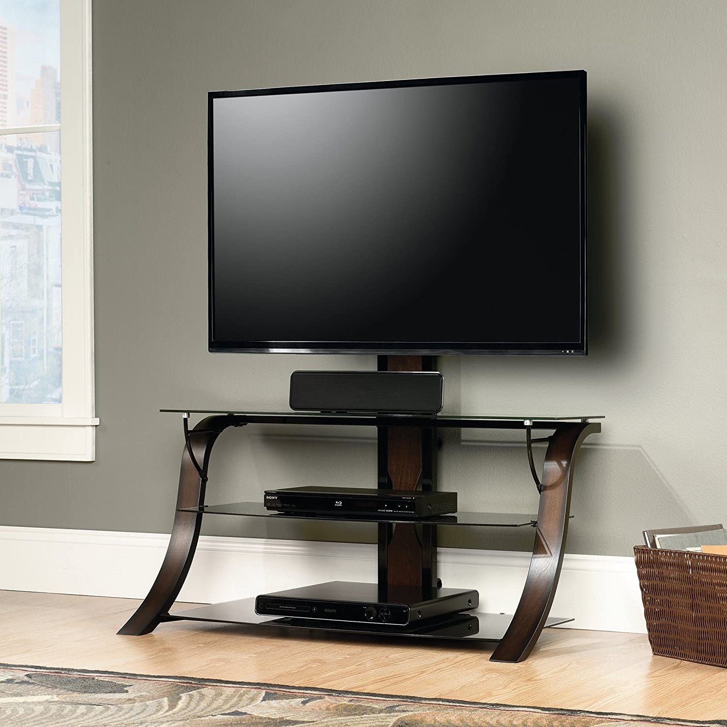 Veer Panel TV Stand with TV Mount