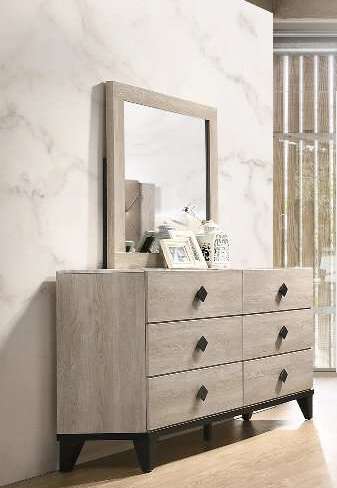 Avalon Dresser & Mirror - Beige