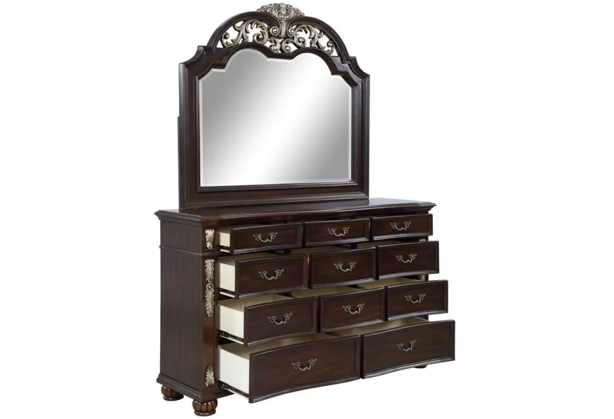Landcaster Dresser & Mirror